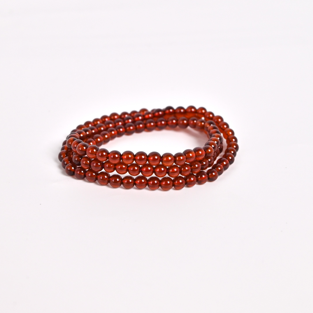 Garnet Triple-Wrap Bracelet - Passion, Energy & Protection