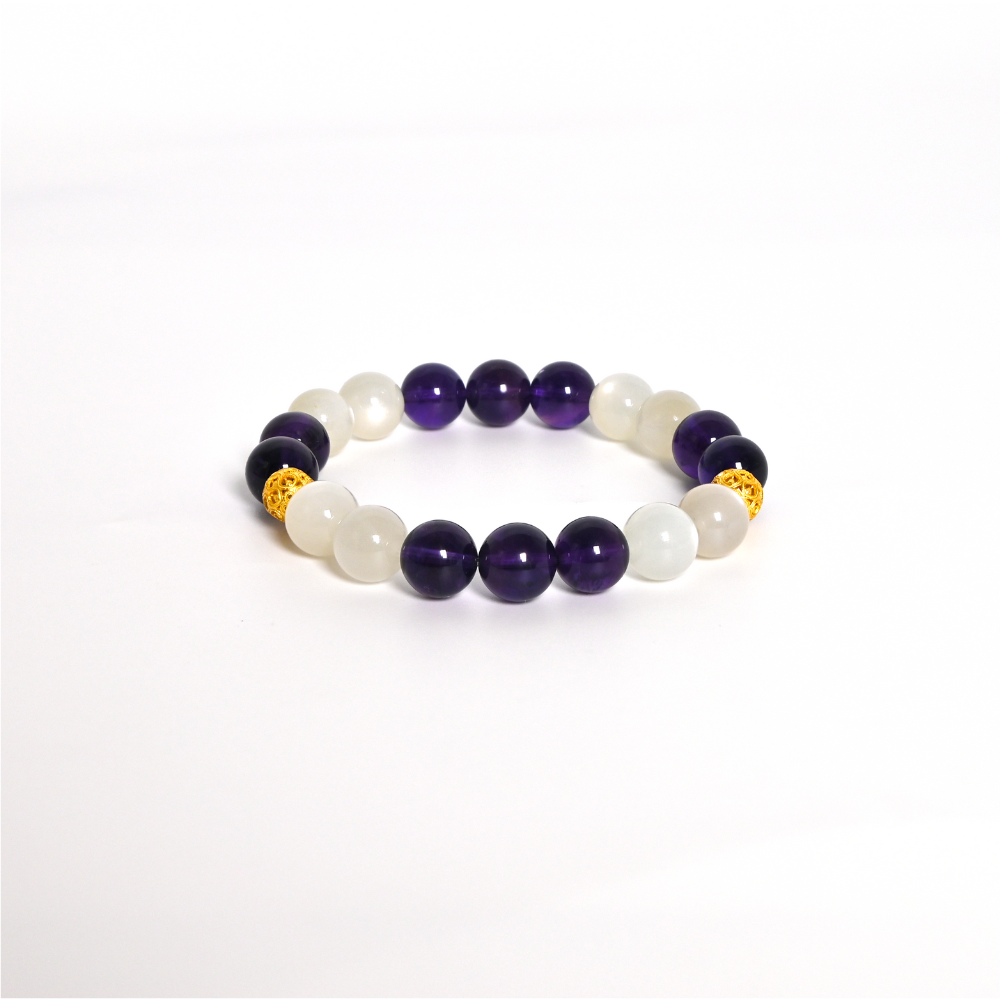 The Gold Mystic Amethyst & Lune
